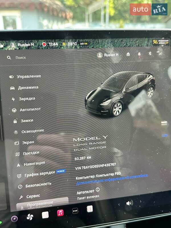 Внедорожник / Кроссовер Tesla Model Y 2022 в Львове