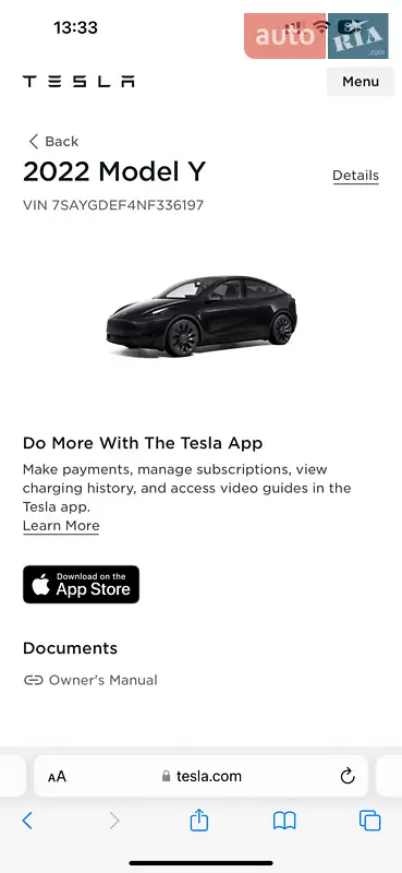 Внедорожник / Кроссовер Tesla Model Y 2021 в 