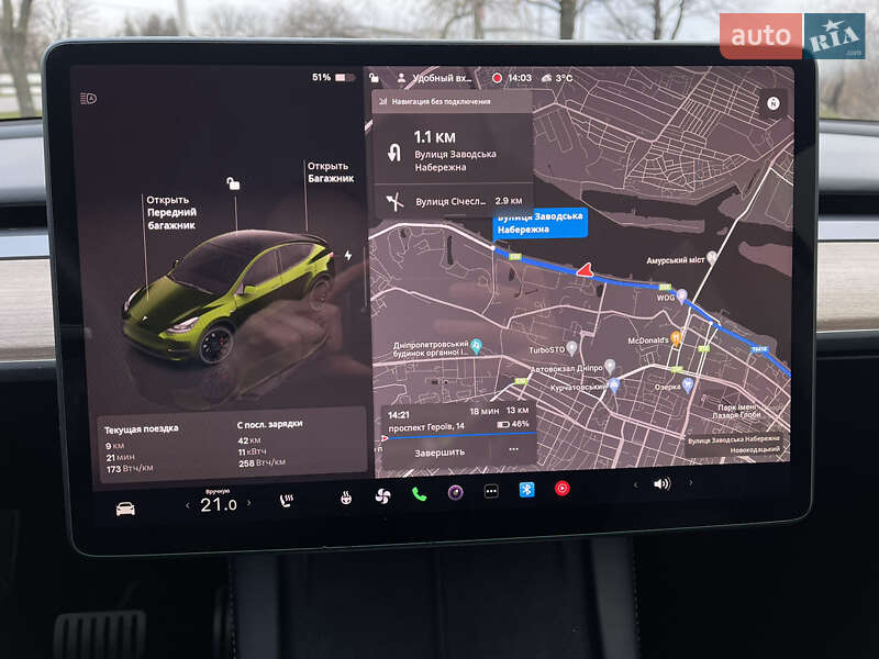 Позашляховик / Кросовер Tesla Model Y 2022 в Дніпрі