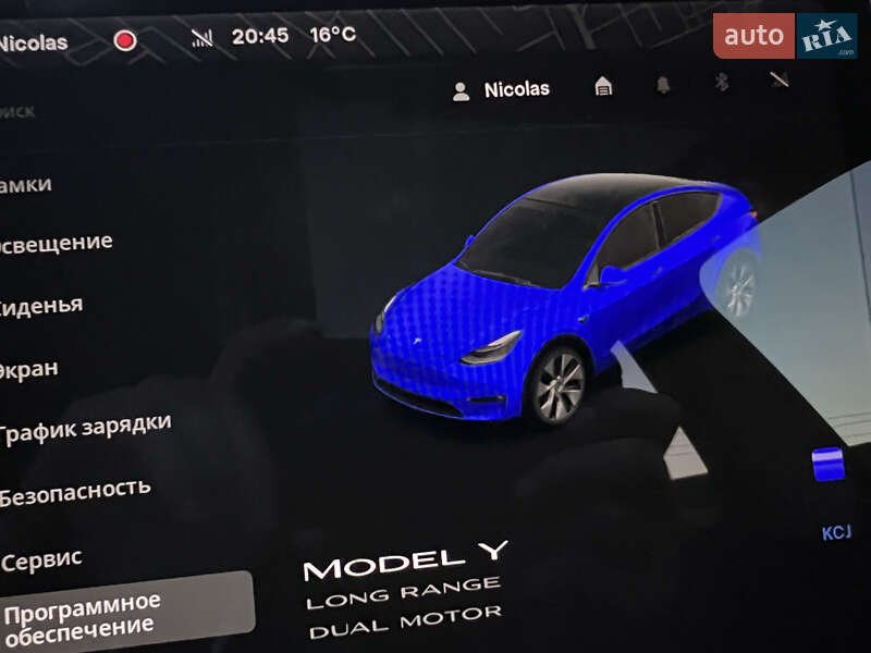 Внедорожник / Кроссовер Tesla Model Y 2020 в Львове