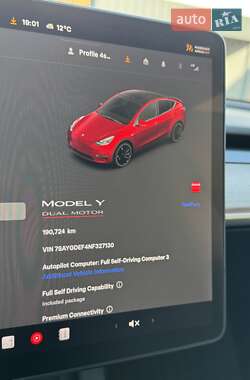 Внедорожник / Кроссовер Tesla Model Y 2021 в 