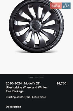 Внедорожник / Кроссовер Tesla Model Y 2021 в 