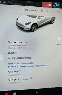 Внедорожник / Кроссовер Tesla Model Y 2022 в 