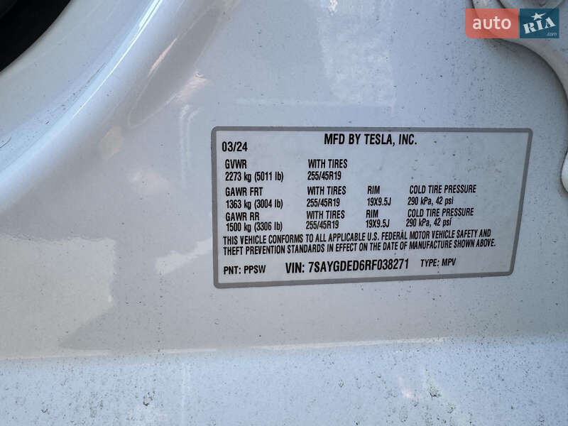 Внедорожник / Кроссовер Tesla Model Y 2024 в Ровно