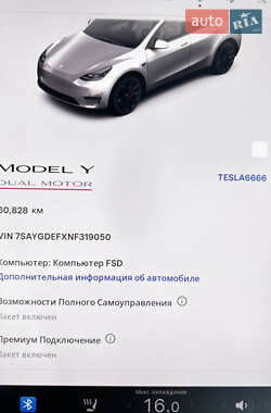 Внедорожник / Кроссовер Tesla Model Y 2021 в 