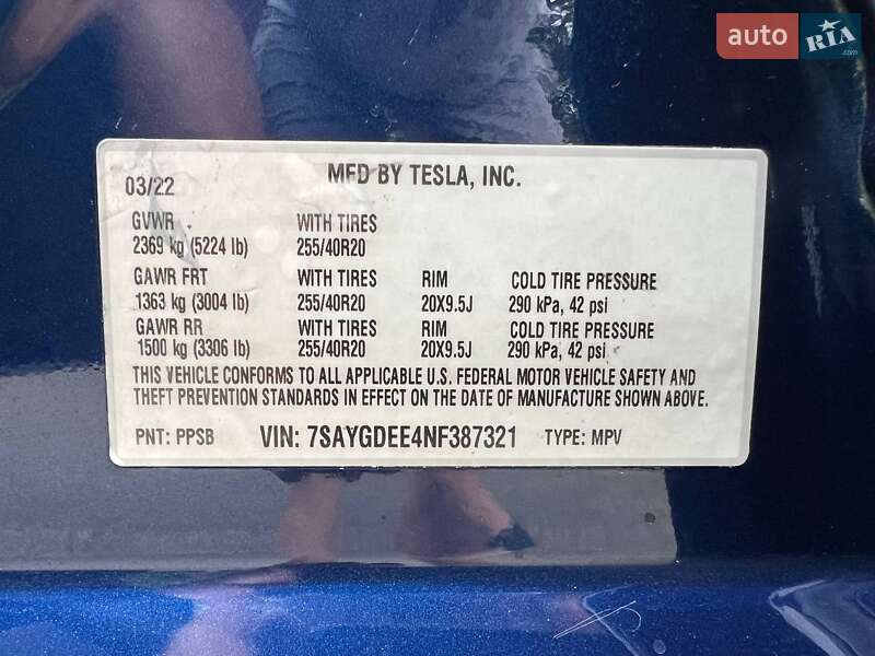 Позашляховик / Кросовер Tesla Model Y 2022 в Києві
