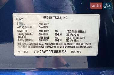 Позашляховик / Кросовер Tesla Model Y 2022 в 