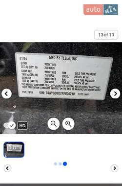 Позашляховик / Кросовер Tesla Model Y 2024 в 