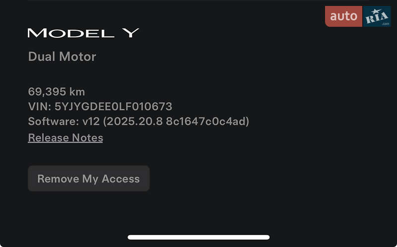 Внедорожник / Кроссовер Tesla Model Y 2020 в Киеве