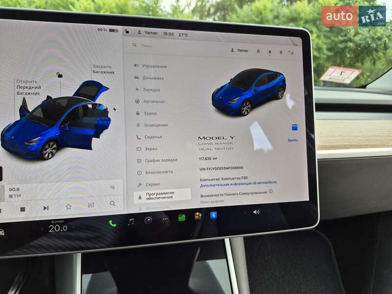 Позашляховик / Кросовер Tesla Model Y 2020 в Вінниці