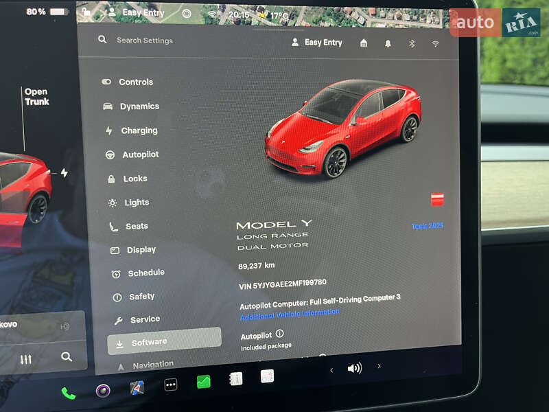 Внедорожник / Кроссовер Tesla Model Y 2021 в Львове