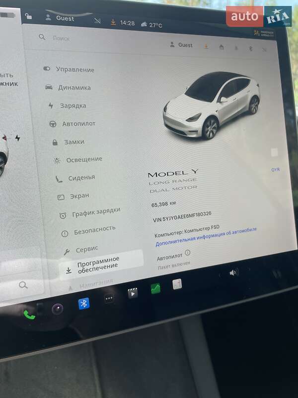 Внедорожник / Кроссовер Tesla Model Y 2021 в Вышгороде