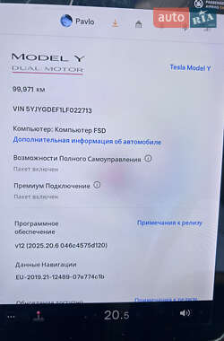 Внедорожник / Кроссовер Tesla Model Y 2020 в 