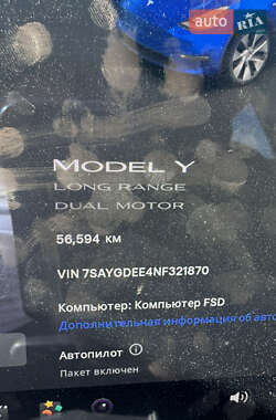 Внедорожник / Кроссовер Tesla Model Y 2021 в 