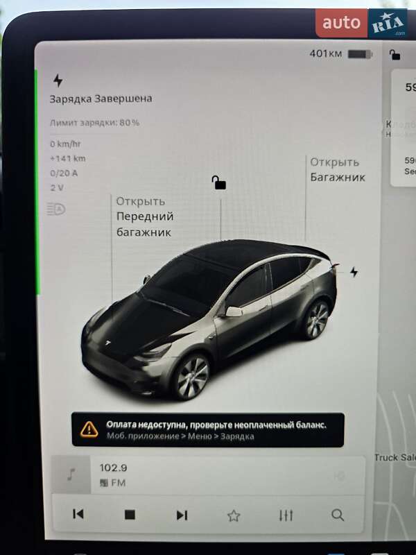 Внедорожник / Кроссовер Tesla Model Y 2021 в Днепре