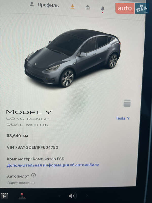 Позашляховик / Кросовер Tesla Model Y 2022 в Києві