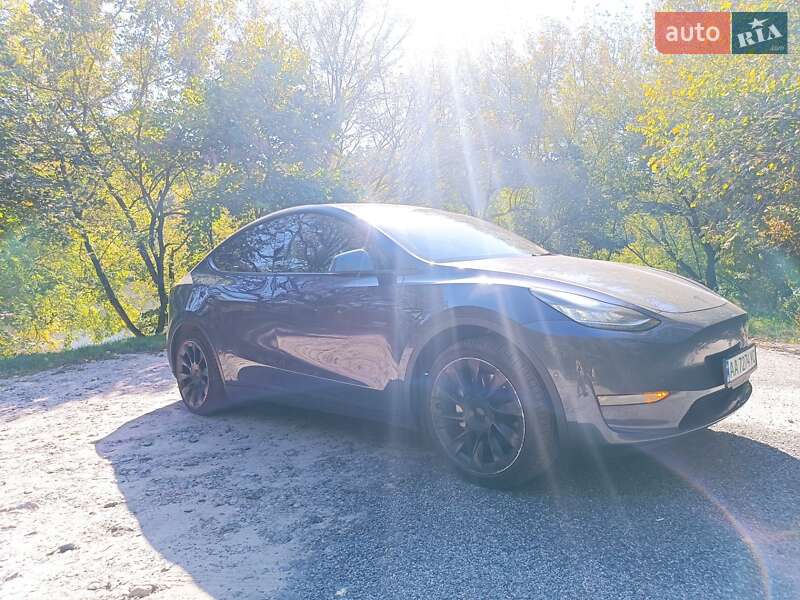 2021 Tesla Model-Y, VIN 5YJYGAED9MF126574:plate — zdjęcie 1 (autoria)
