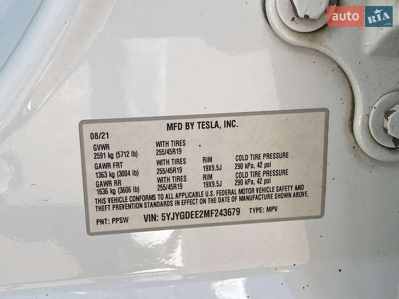 Позашляховик / Кросовер Tesla Model Y 2021 в Києві