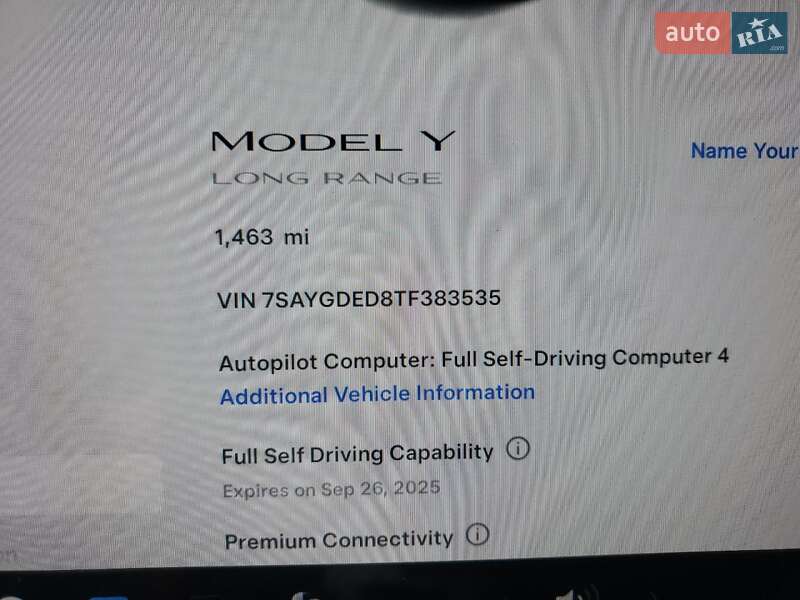 Внедорожник / Кроссовер Tesla Model Y 2025 в Киеве фото 11 Внедорожник / Кроссовер Tesla Model Y 2025 в Киеве