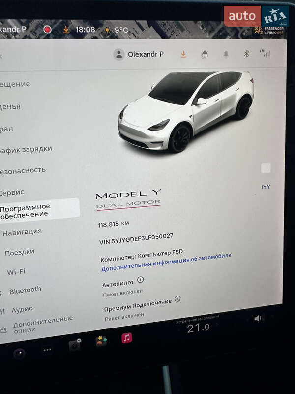 Внедорожник / Кроссовер Tesla Model Y 2020 в Луцке фото 35 Внедорожник / Кроссовер Tesla Model Y 2020 в Луцке