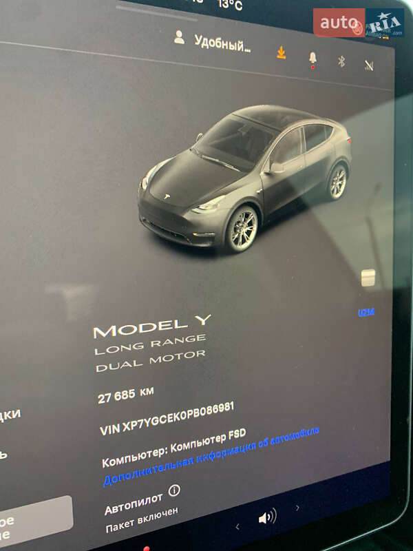 Внедорожник / Кроссовер Tesla Model Y 2023 в Луцке фото 11 Внедорожник / Кроссовер Tesla Model Y 2023 в Луцке