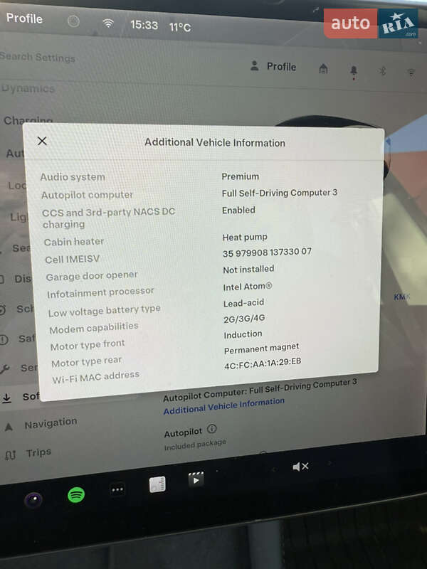 Позашляховик / Кросовер Tesla Model Y 2021 в Луцьку фото 14 Позашляховик / Кросовер Tesla Model Y 2021 в Луцьку