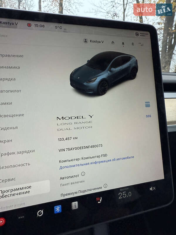 Внедорожник / Кроссовер Tesla Model Y 2022 в Ровно
