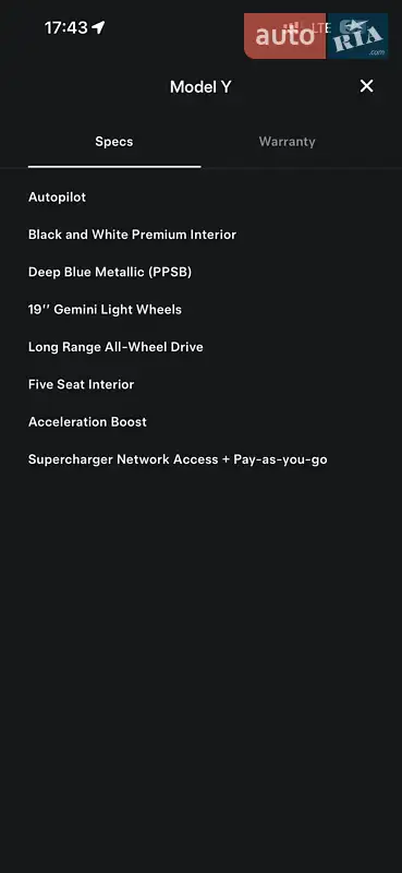 Tesla Model Y 2024 VIN 7SAYGDEE1RA269598 фото оголошення 27 з 55