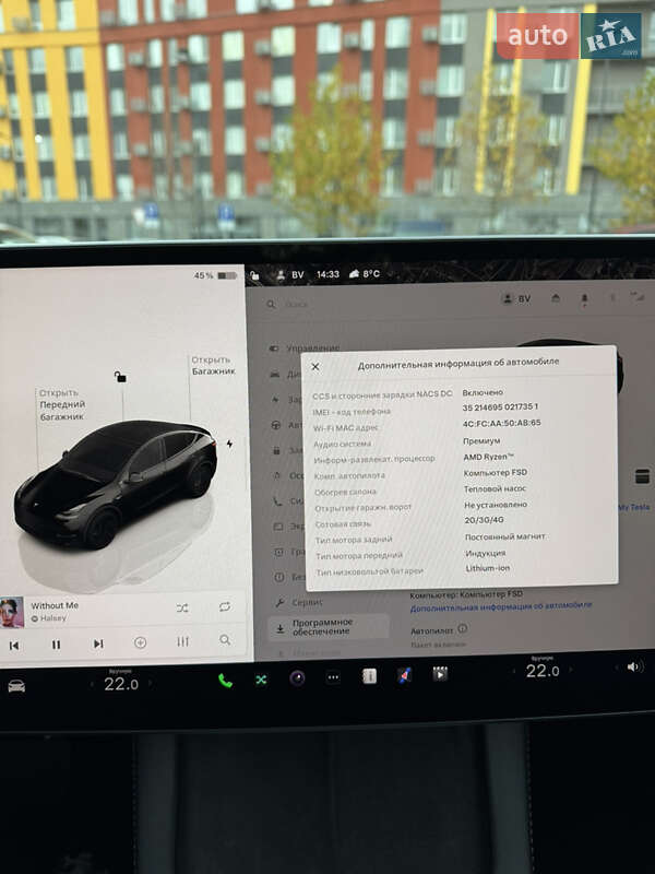 Внедорожник / Кроссовер Tesla Model Y 2022 в Киеве фото 13 Внедорожник / Кроссовер Tesla Model Y 2022 в Киеве