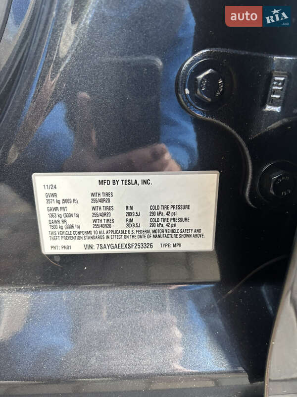 Внедорожник / Кроссовер Tesla Model Y 2024 в Ивано-Франковске фото 18 Внедорожник / Кроссовер Tesla Model Y 2024 в Ивано-Франковске