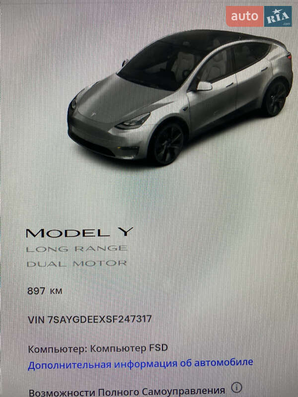 Внедорожник / Кроссовер Tesla Model Y 2024 в Львове