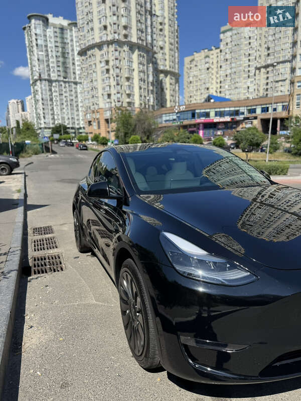 2023 Tesla Model Y, VIN 7SAYGDEE1PA185522:plate — фото 1 (autoria)