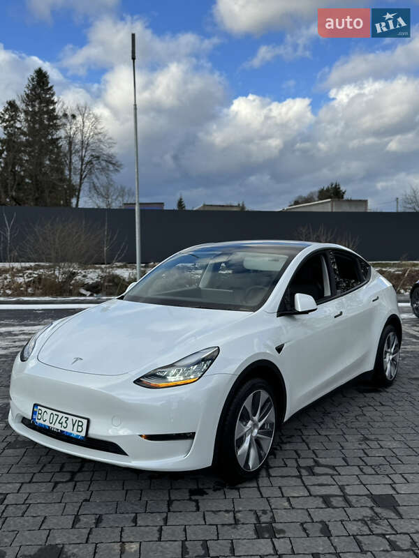 2022 Tesla Model Y, VIN 7SAYGDEE6NA011913:plate — фото 1 (autoria)