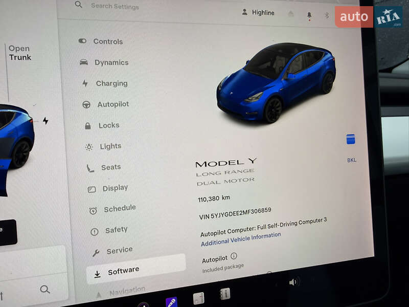Внедорожник / Кроссовер Tesla Model Y 2021 в Львове