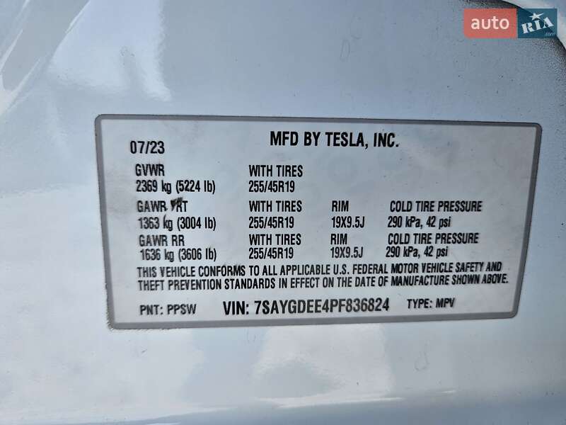 Позашляховик / Кросовер Tesla Model Y 2023 в Дніпрі