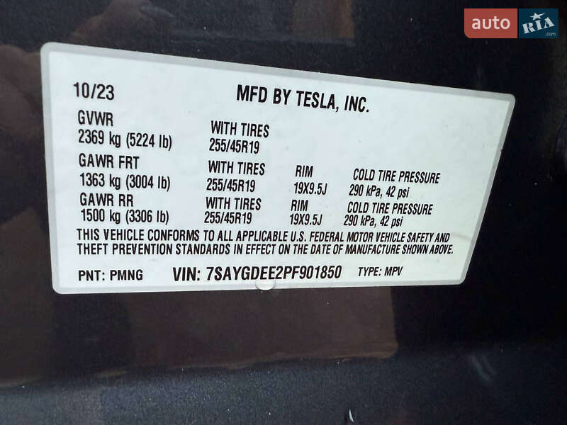 Внедорожник / Кроссовер Tesla Model Y 2023 в Днепре