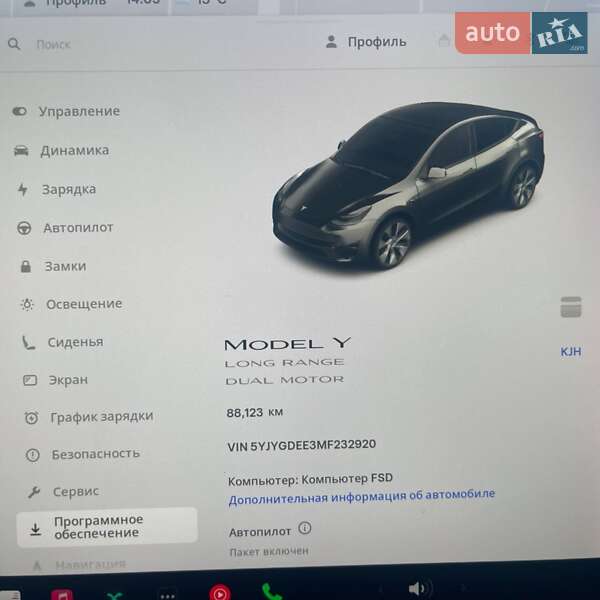 Внедорожник / Кроссовер Tesla Model Y 2021 в Днепре