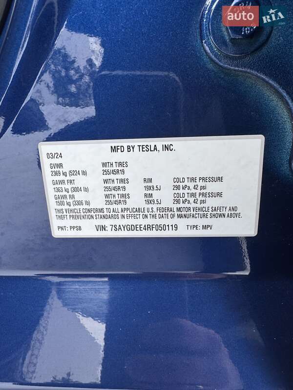 Позашляховик / Кросовер Tesla Model Y 2024 в Луцьку