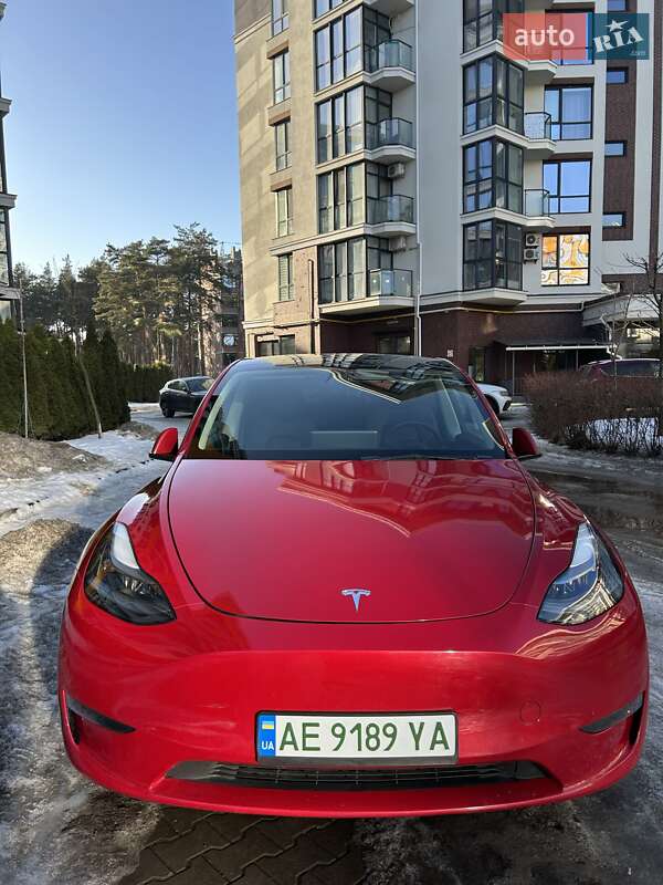 2023 Tesla Model Y, VIN 7SAYGAEE3PF695002:plate — фото 1 (autoria)