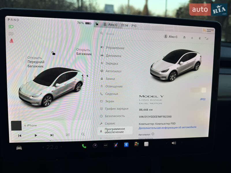 Позашляховик / Кросовер Tesla Model Y 2021 в Одесі