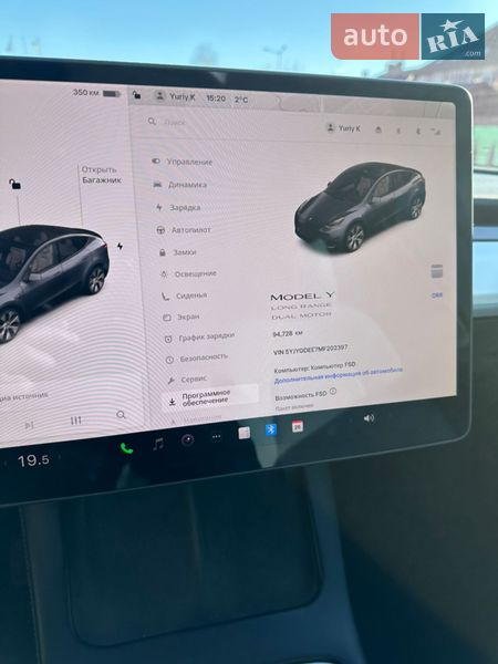 Внедорожник / Кроссовер Tesla Model Y 2021 в Львове фото 15 Внедорожник / Кроссовер Tesla Model Y 2021 в Львове