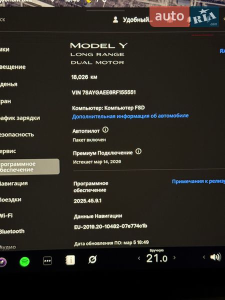 Позашляховик / Кросовер Tesla Model Y 2024 в Дніпрі