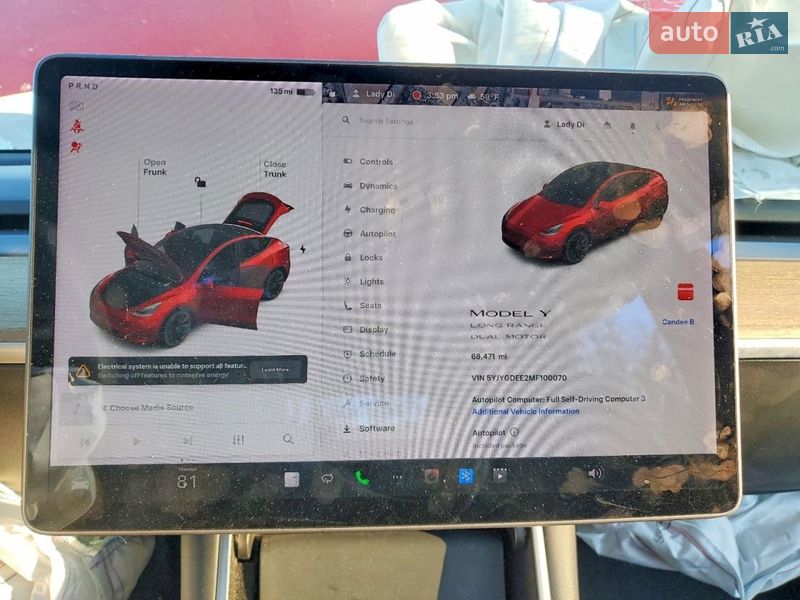 Внедорожник / Кроссовер Tesla Model Y 2021 в Киеве фото 9 Внедорожник / Кроссовер Tesla Model Y 2021 в Киеве