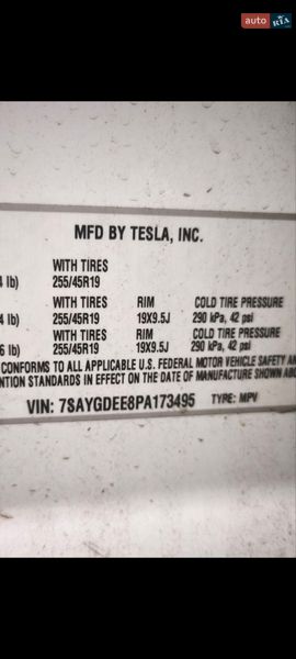 Внедорожник / Кроссовер Tesla Model Y 2023 в Кривом Роге фото 8 Внедорожник / Кроссовер Tesla Model Y 2023 в Кривом Роге