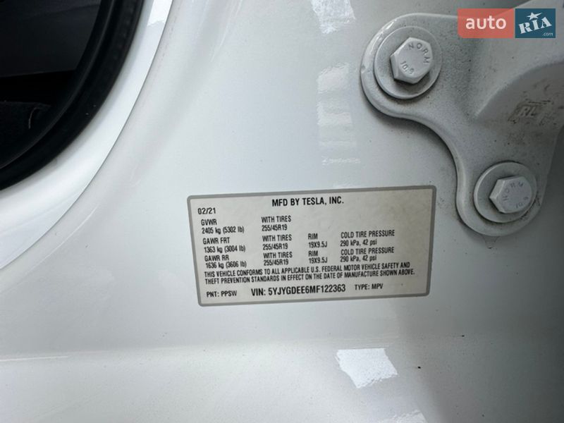 Внедорожник / Кроссовер Tesla Model Y 2021 в Виннице