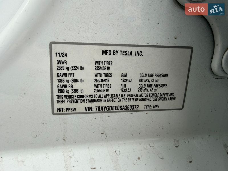 Позашляховик / Кросовер Tesla Model Y 2024 в Кам'янському