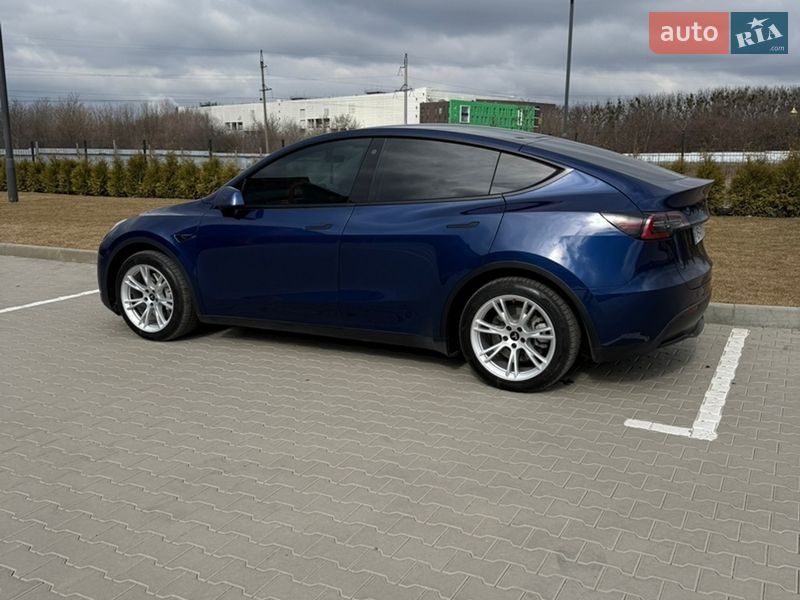 2021 Tesla Model Y, VIN 7SAYGDEE0NF315709:plate — фото 1 (autoria)