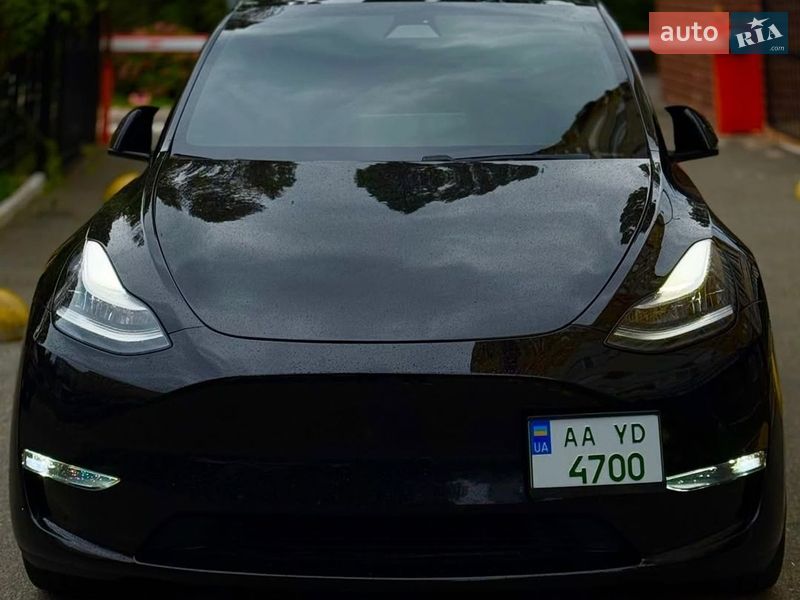 2020 Tesla Model Y, VIN 5YJYGDEE2MF082072:plate — фото 1 (autoria)