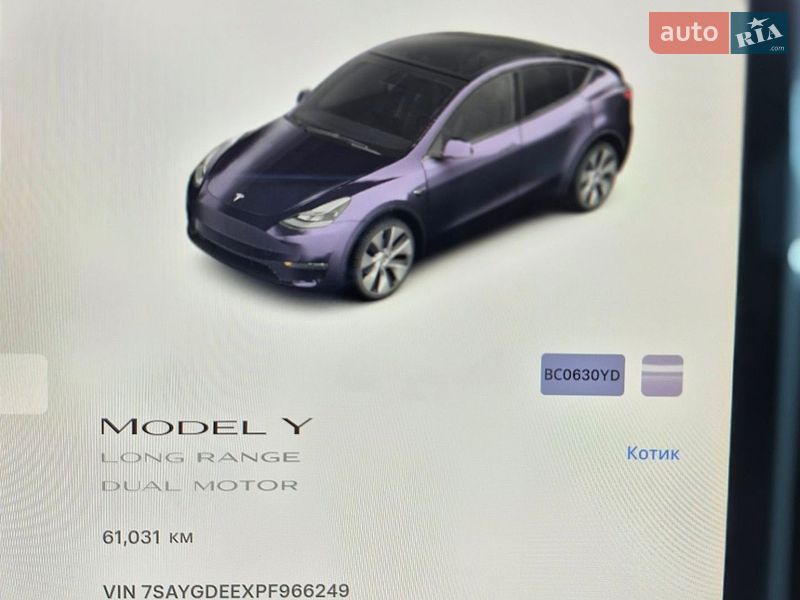 Внедорожник / Кроссовер Tesla Model Y 2023 в Львове