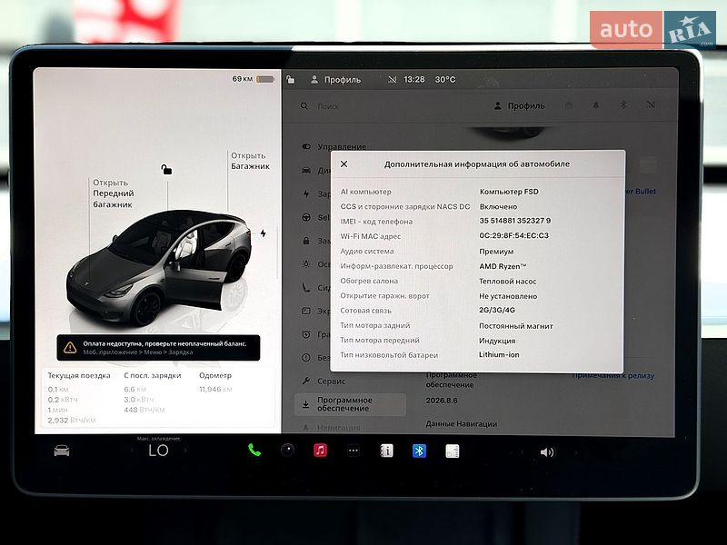 Внедорожник / Кроссовер Tesla Model Y 2024 в Киеве
